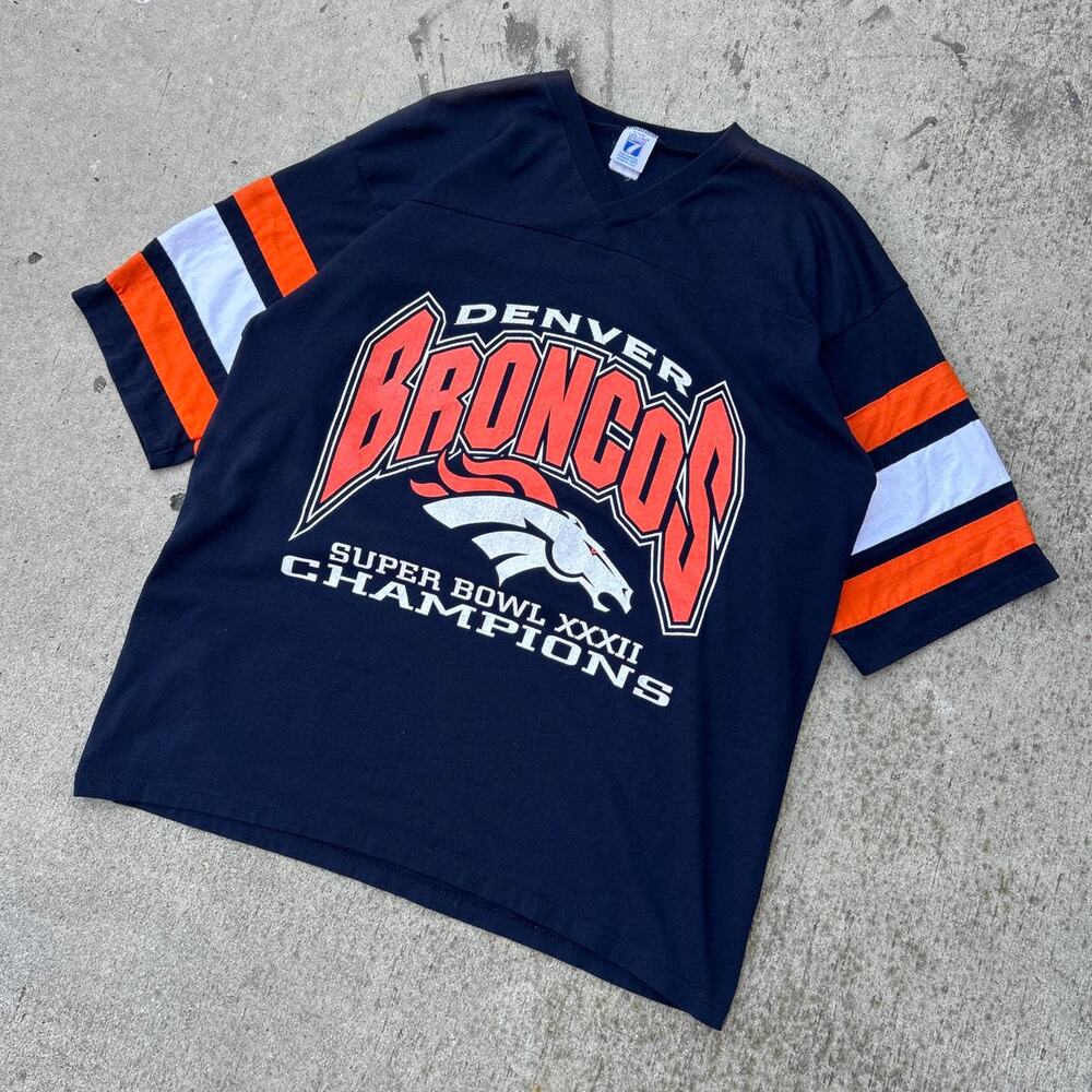 90s Denver broncos super bowl cotton jersey